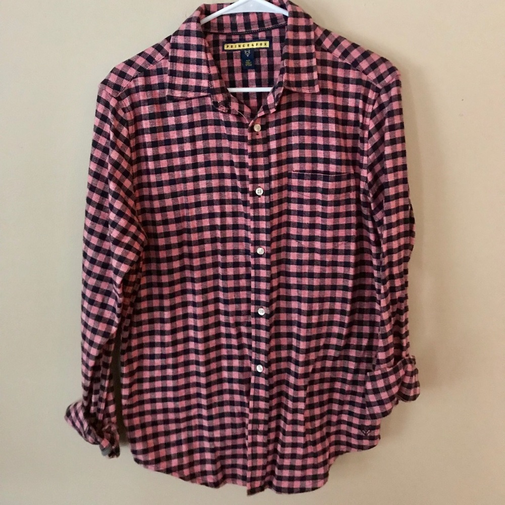 **SOLD**Checkered button down